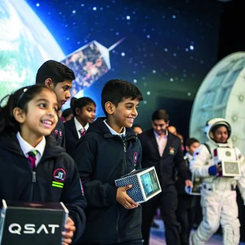 Students taking part in the Astro Rangers program
